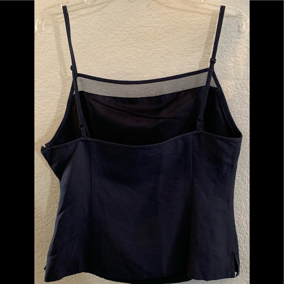 ESPRIT DE CORP. Linen/rayon pant set medium blue - Picture 3 of 8